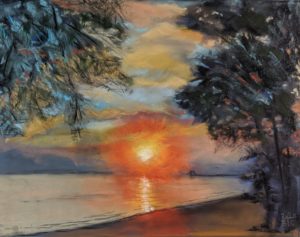 Sunrise at the Rod & Reel Pier, AMI by Barbara Truemper-Green