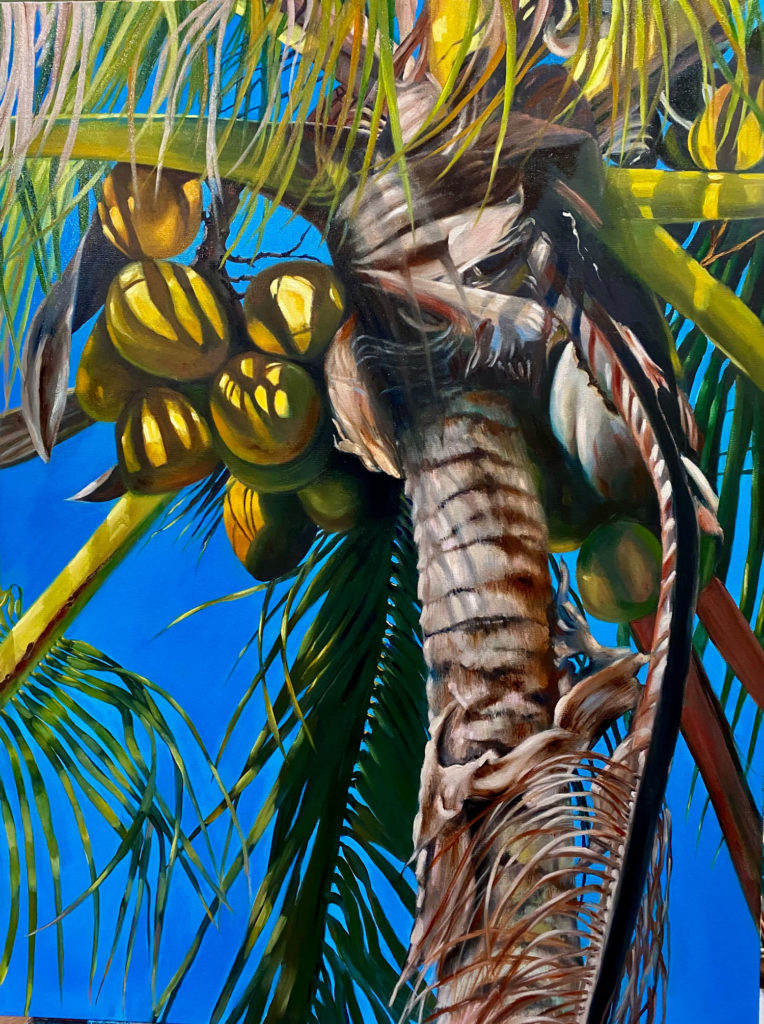 Blue Palm by Joyce E Lazzara, 40×30, $6,800