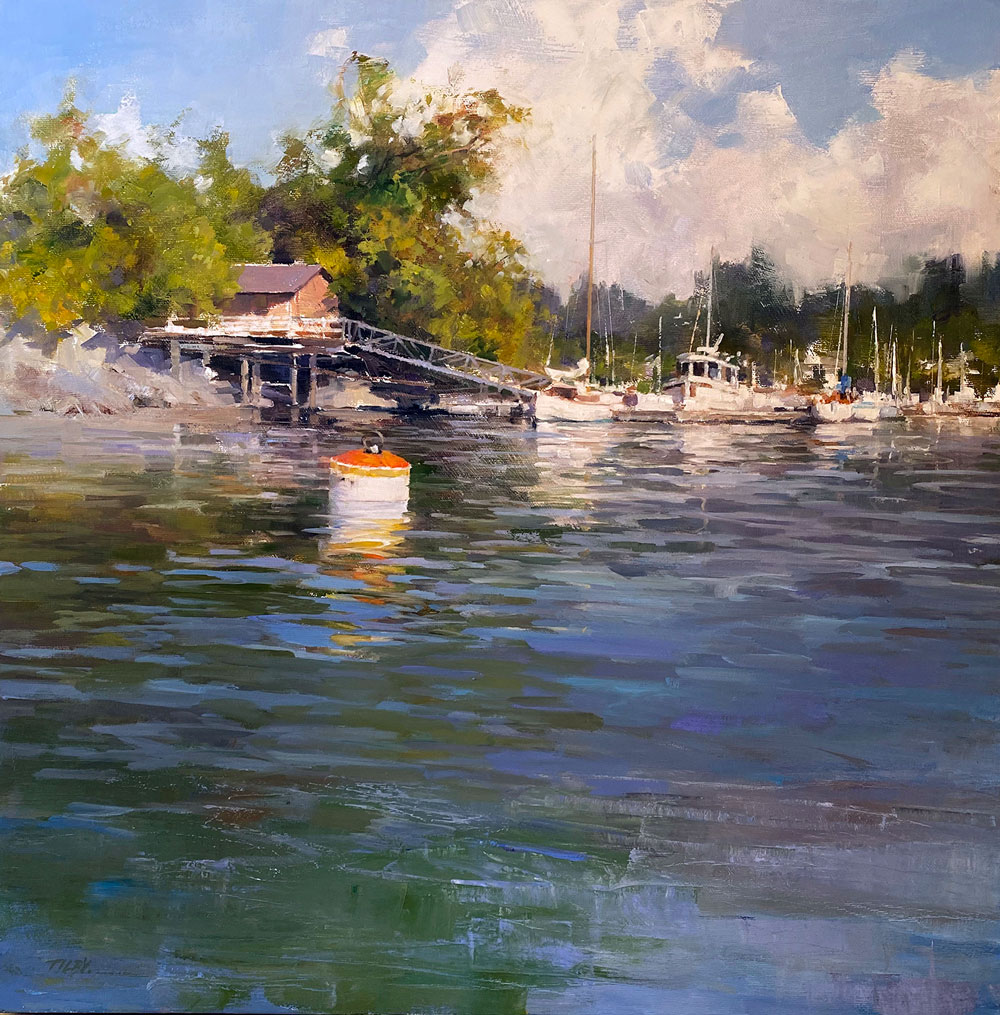 Little Island in the Afternoon by Deborah Tilby OPAM, 20x20, $2,800