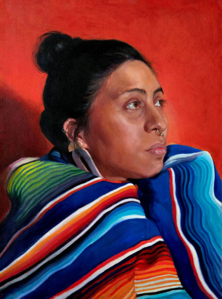 Her Many Colored Blanket by Sarah Warda, 24×18, $3,600