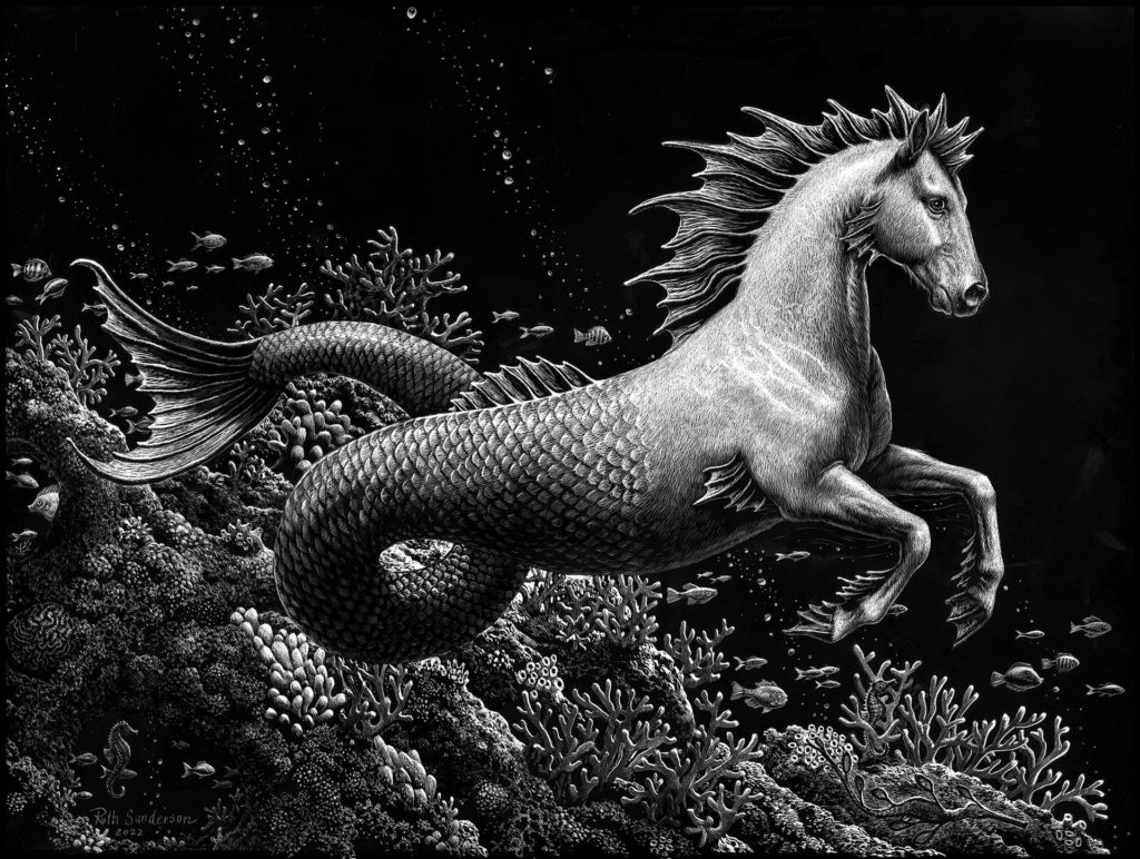 The Sea Horse by Ruth Sanderson, SSA 18x24 $5,000
