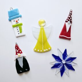 Fused Glass Ornaments, Liana Martin